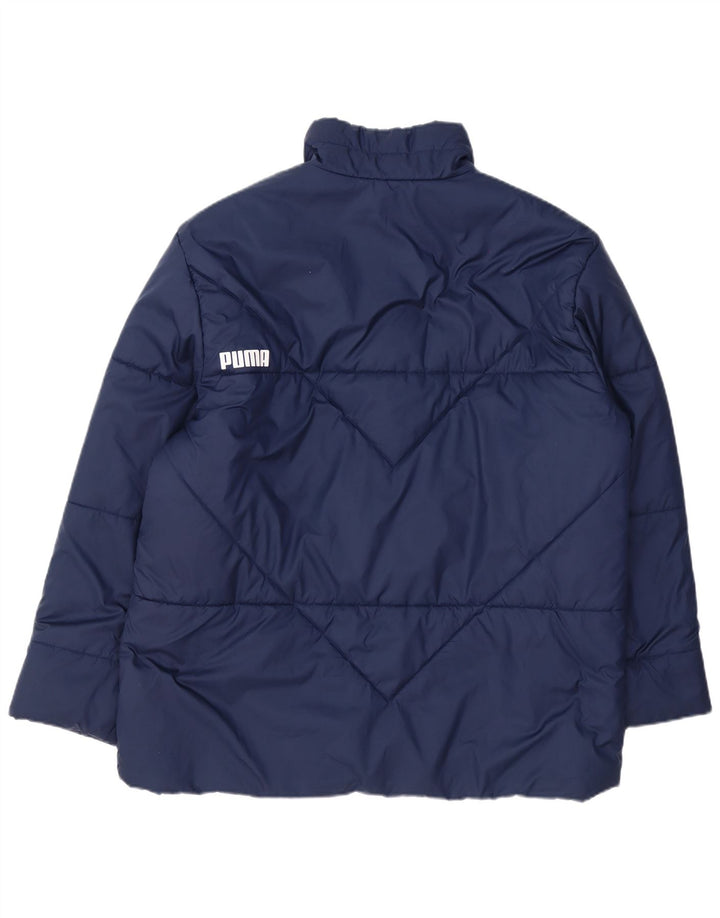 Puma Herren Wattierte Jacke UK 44 2XL Marineblau Polyester