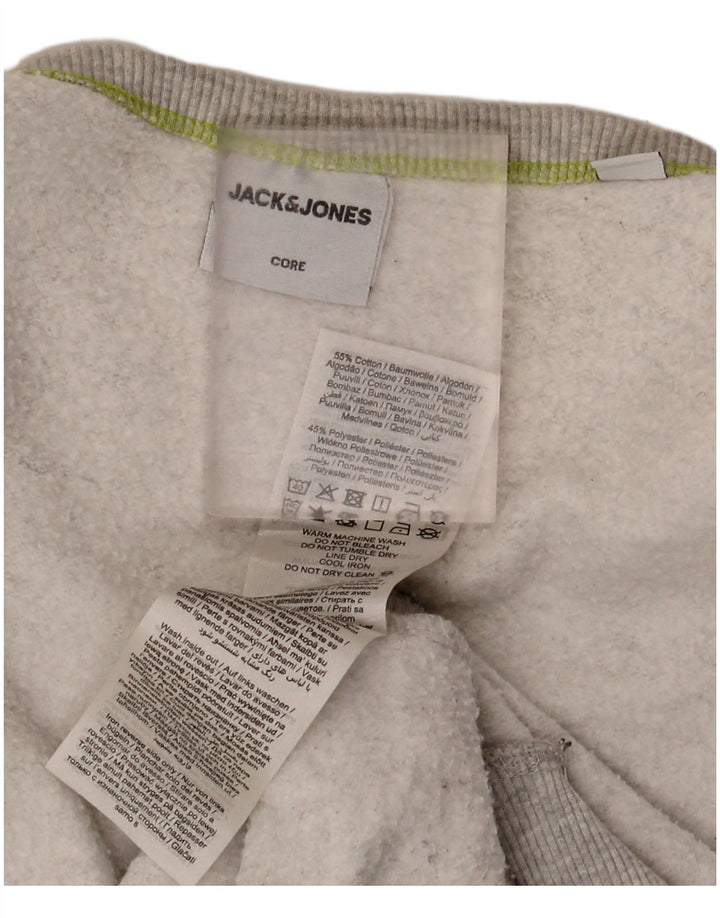 Jack & Jones Herren-Sweatshirt, Pullover, Größe L, Grau, Baumwolle
