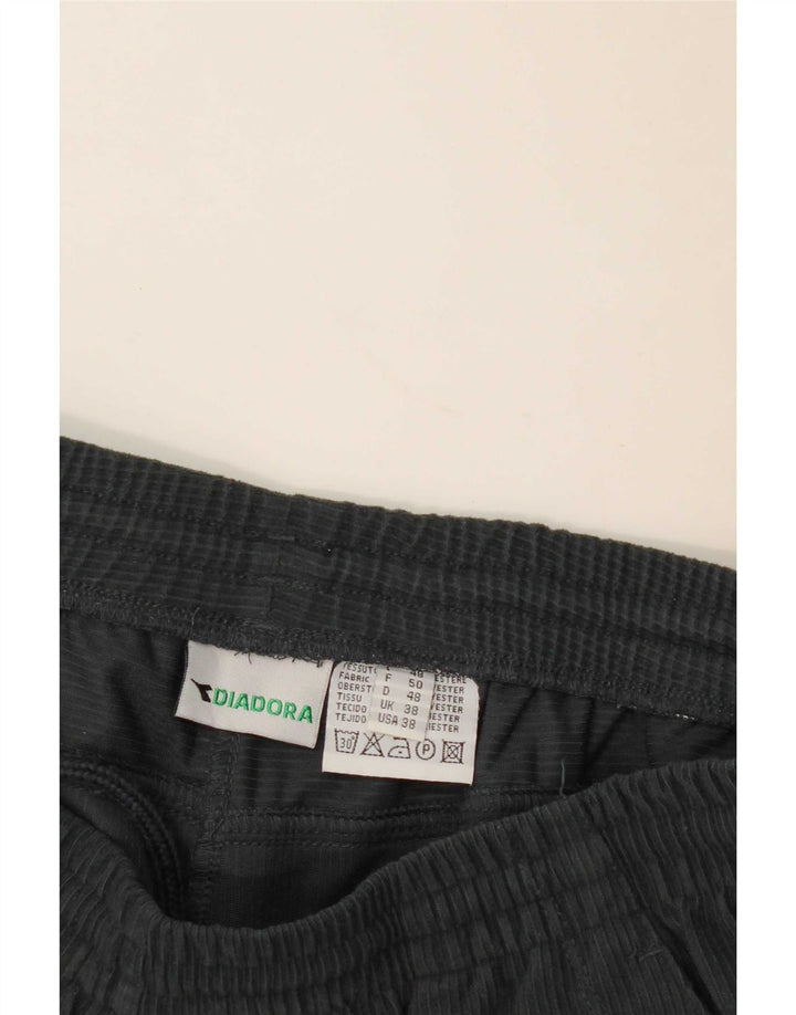 Diadora Herren-Trainingshose, UK 38, Mittelschwarz, Polyester
