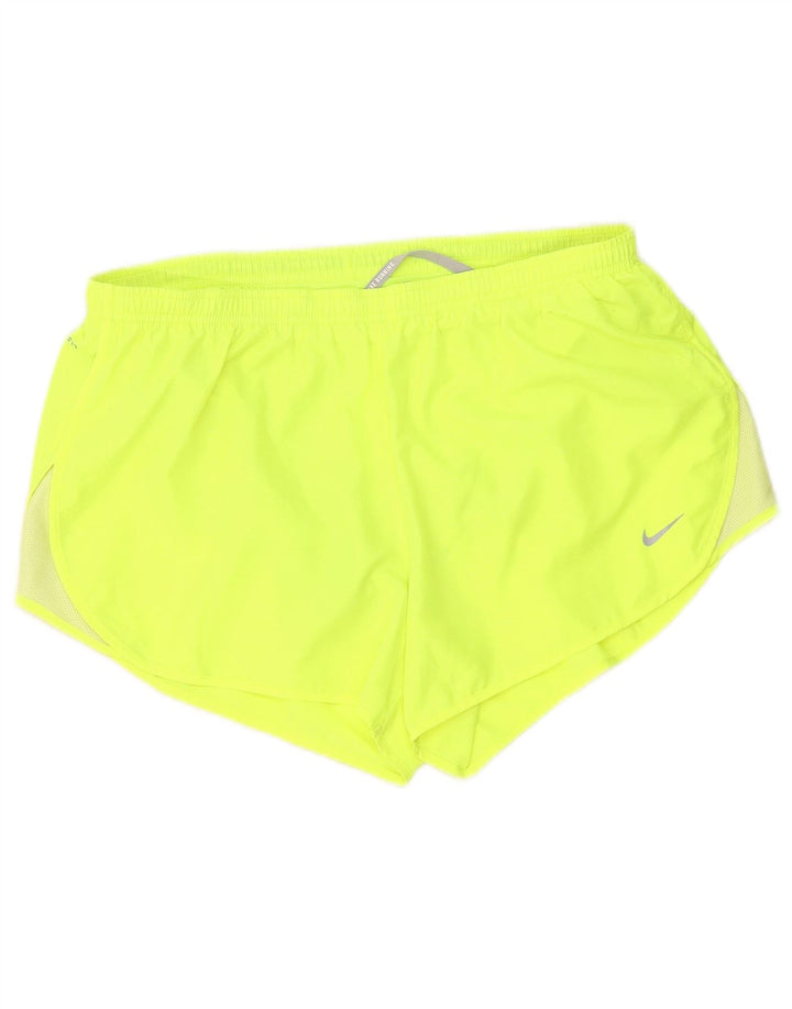 Nike Damen Dri Fit Sport Shorts UK 16 Large Grün Polyester