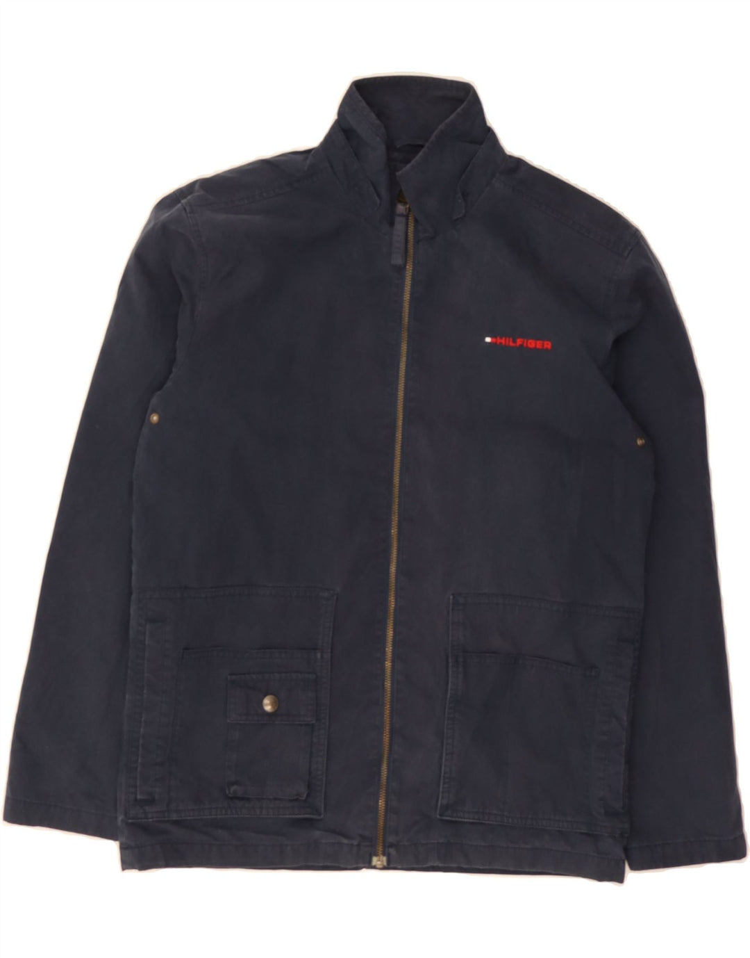 TOMMY HILFIGER Boys Bomber Jacket 15-16 Years Navy Blue Cotton Vintage Tommy Hilfiger and Second-Hand Tommy Hilfiger from Messina Hembry 