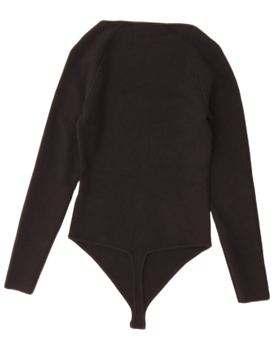 Abercrombie & Fitch Damen Langarm-Body UK 12 Medium Schwarz