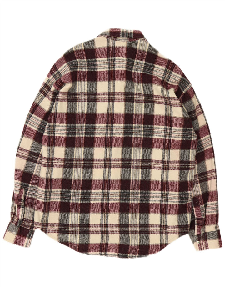 Vintage Herren Flanellhemd 2XL Mehrfarbig kariert Acryl
