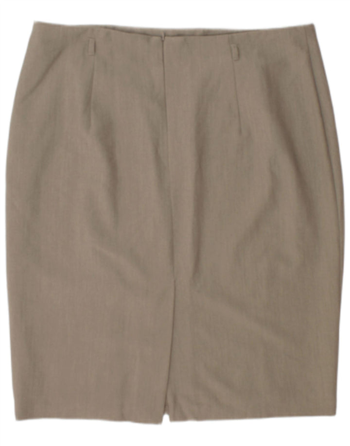 Marks & Spencer Damen Bleistiftrock UK 20 2XL W42 Beige Polyester