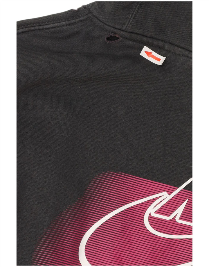 Nike Herren-Kapuzenpullover mit Grafik, Größe S, graue Baumwolle