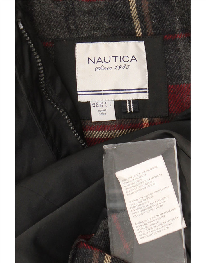 Nautica Damen Dufflecoat UK 14 Mittelschwarze Baumwolle