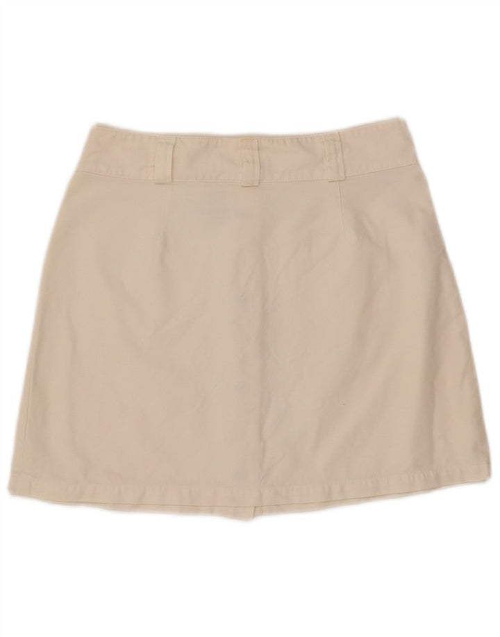 CALVIN KLEIN Damen Minirock W30 Mittelweiße Baumwolle