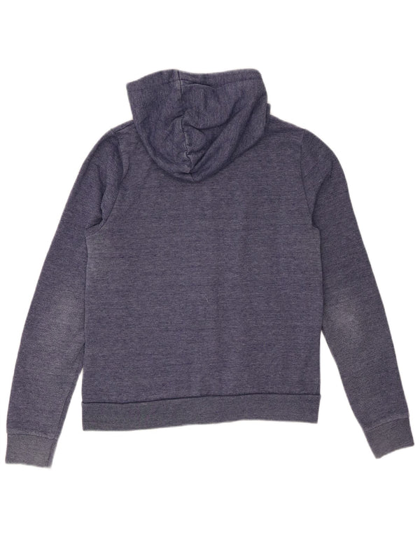 Topshop Damen Zip Hoodie Pullover UK 10 Small Blau