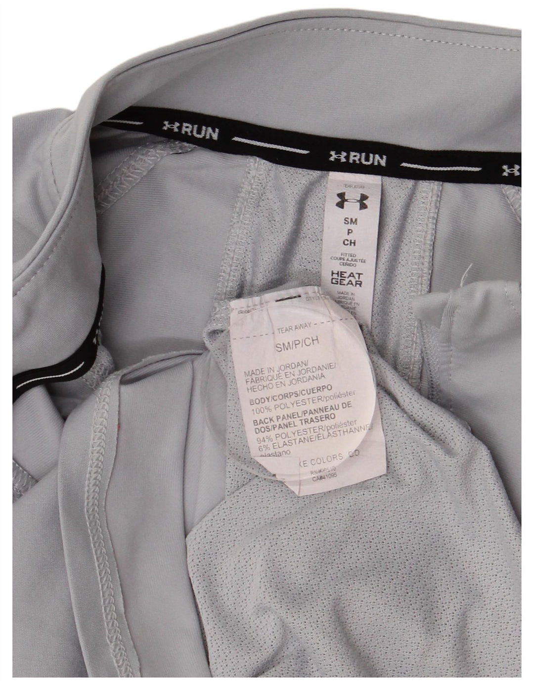 UNDER ARMOUR Womens Heat Gear Pullover Trainingsanzug Top UK 10 Small Grau