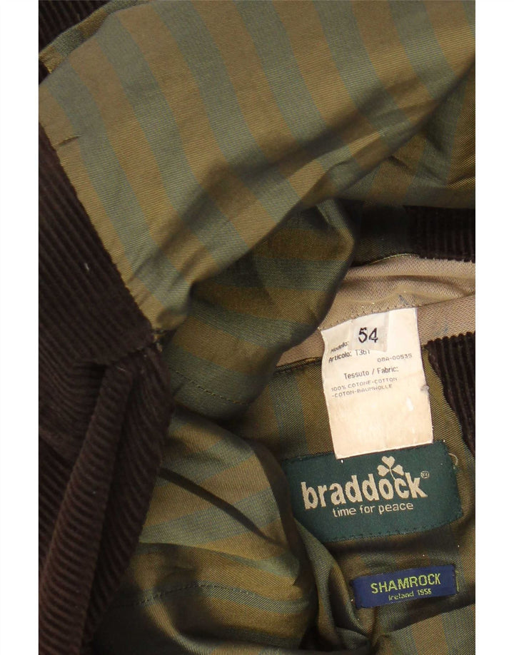 Braddock Herren Cordjacke IT 54 2XL Braune Baumwolle