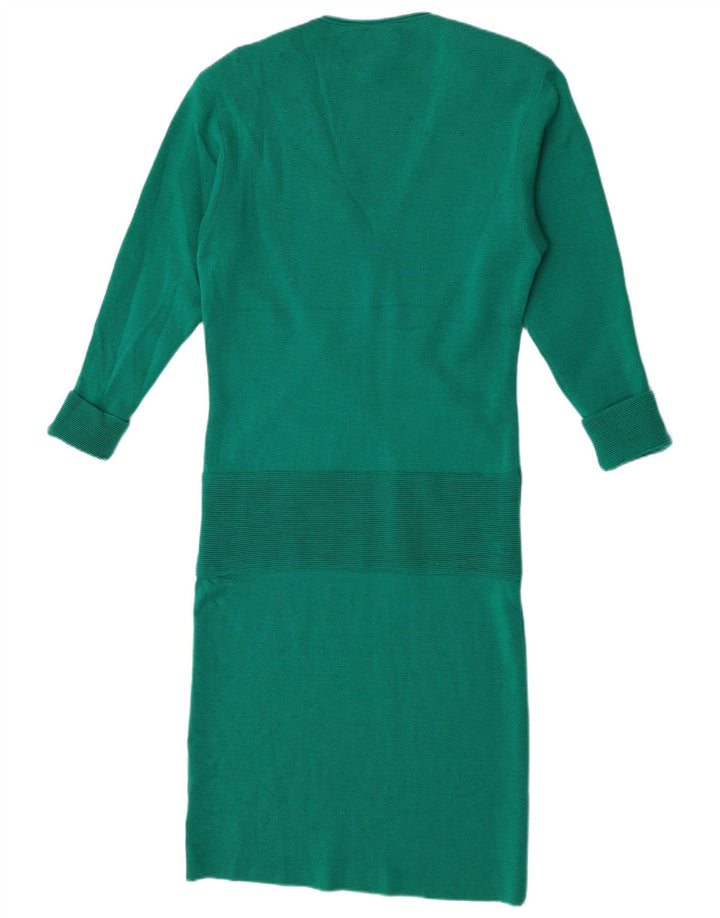 De Pietri Damen Pulloverkleid IT 44 Mittelgrüne Wolle
