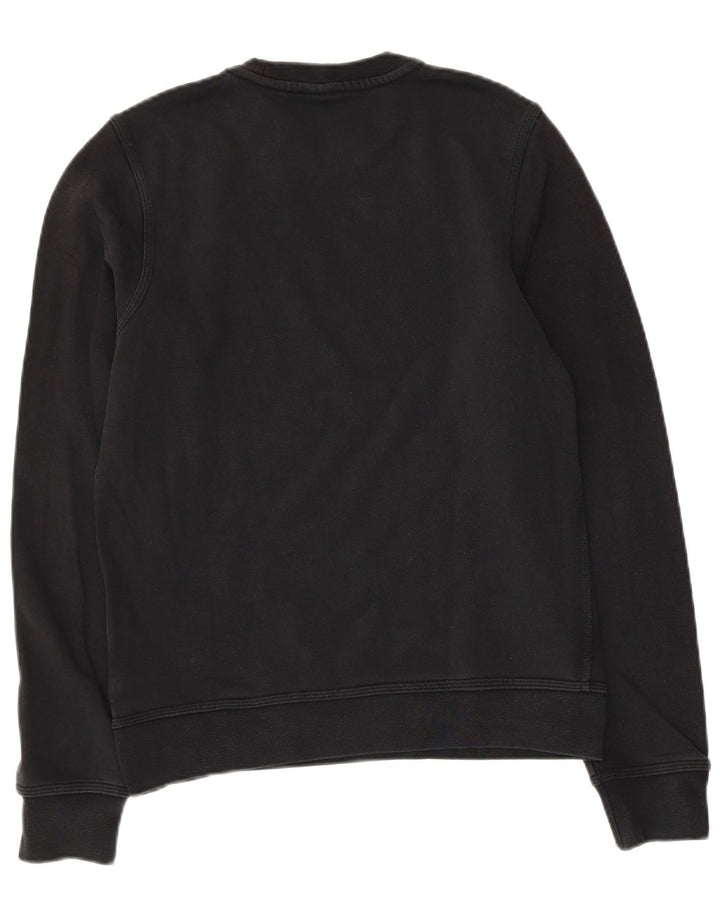 Nike Damen Sweatshirt Pullover UK 10 Small Schwarz Baumwolle