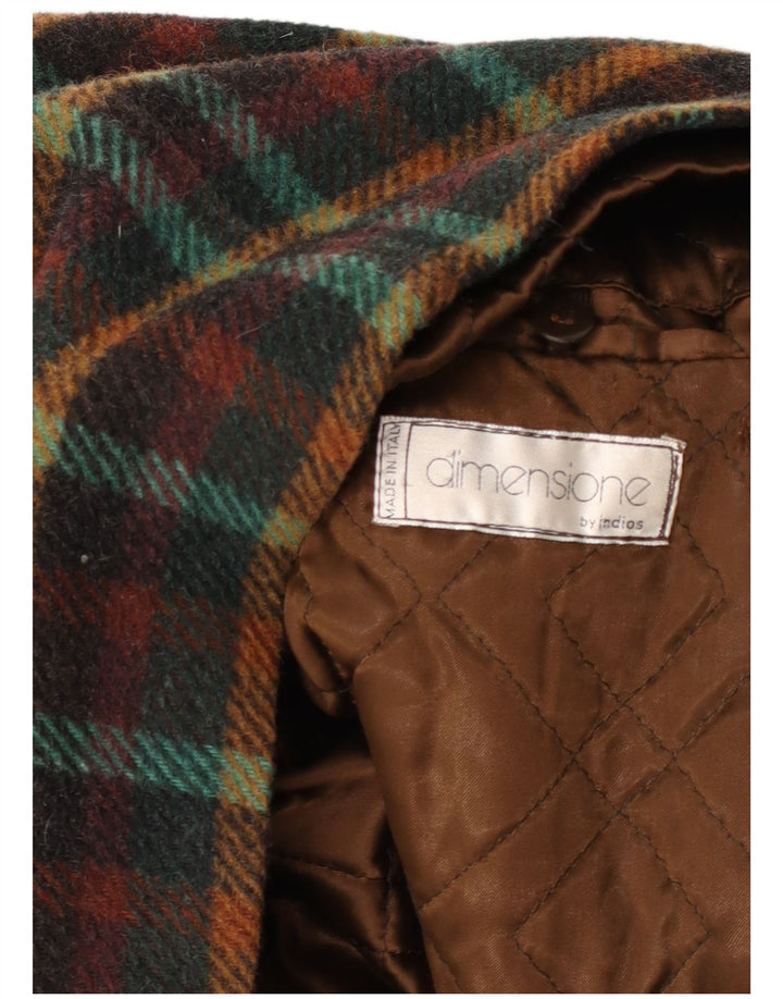 INDIOS Herrenmantel UK 40, groß, mehrfarbig kariert