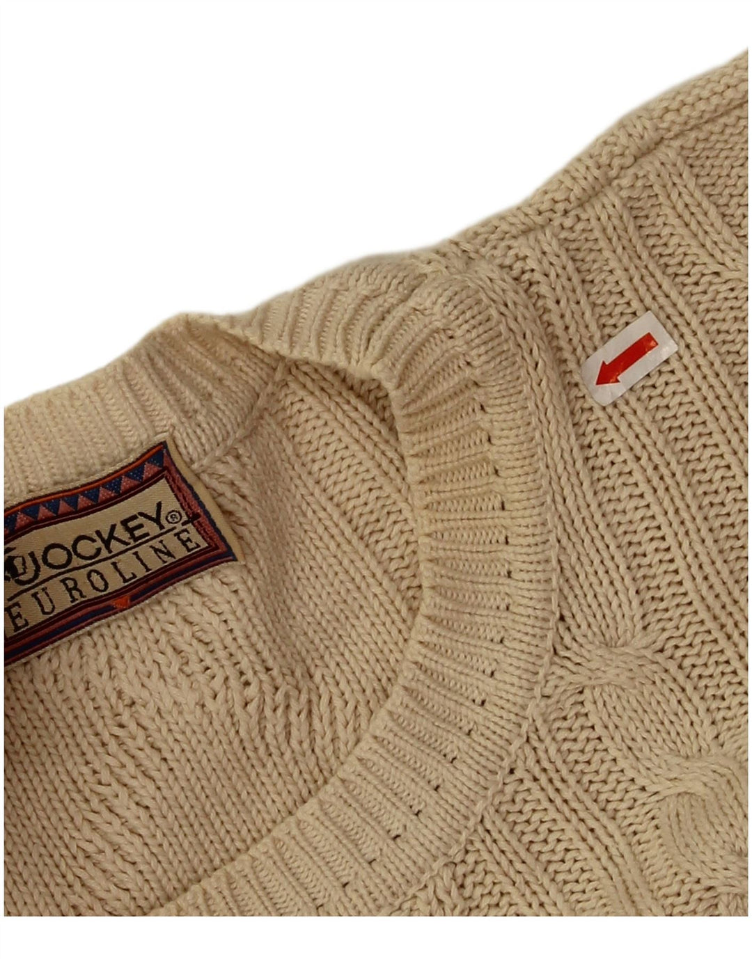 Jockey Herren-Pullover mit Rundhalsausschnitt, Größe L, Beige