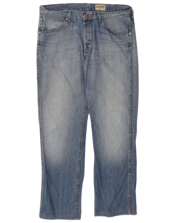 Wrangler Herren Straight Jeans W36 L31 Blaue Baumwolle