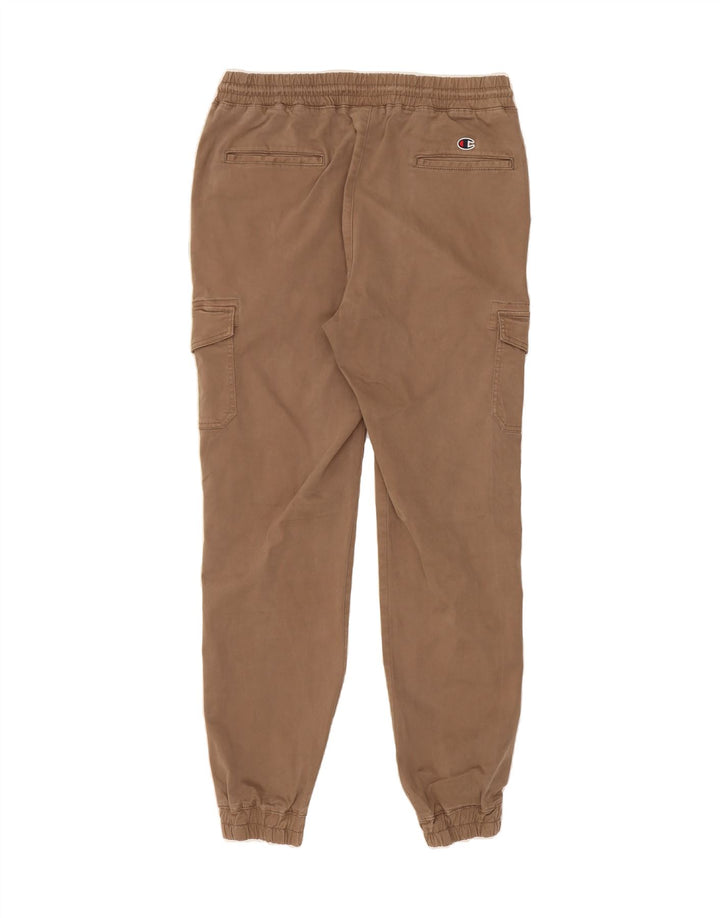 CHAMPION Mens Joggers Cargo Trousers Large Brown Cotton Vintage Champion and Second-Hand Champion from Messina Hembry 