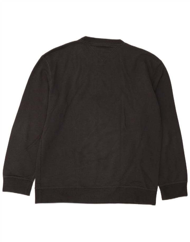 Tommy Hilfiger Herren Sweatshirt Pullover XL Schwarz Baumwolle