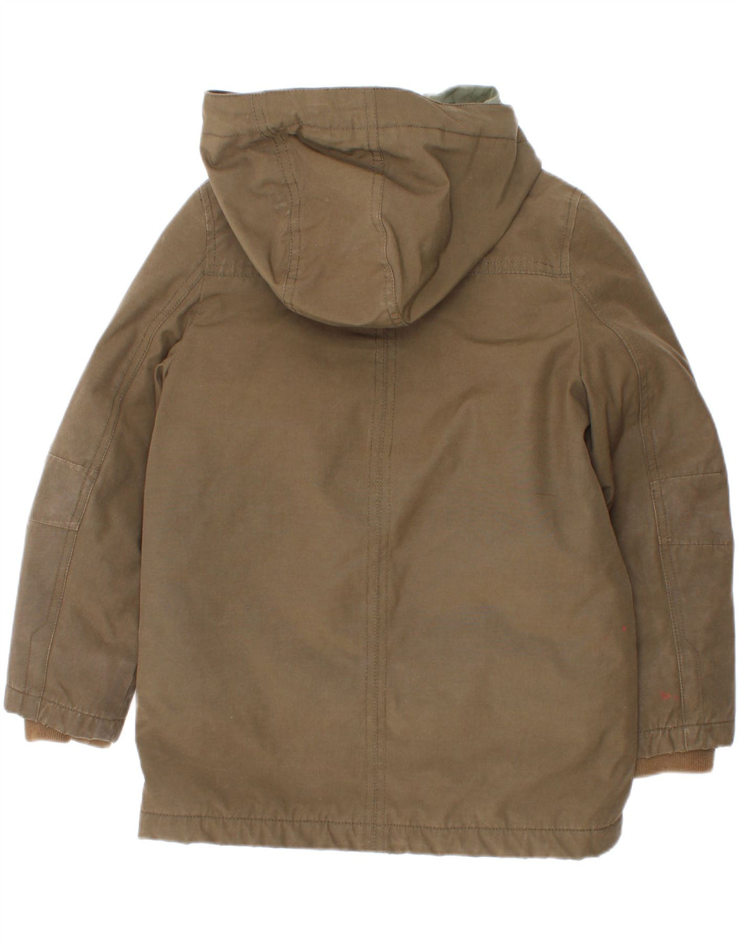 Tommy Hilfiger Jungen-Parka mit Kapuze, 5–6 Jahre, Khaki, Polyester