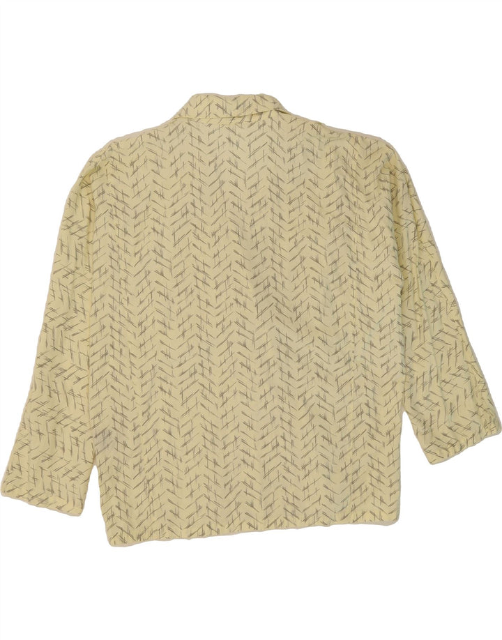 VINTAGE Womens Oversized Blazer Jacket EU 36 Small Off White Vintage Vintage and Second-Hand Vintage from Messina Hembry 