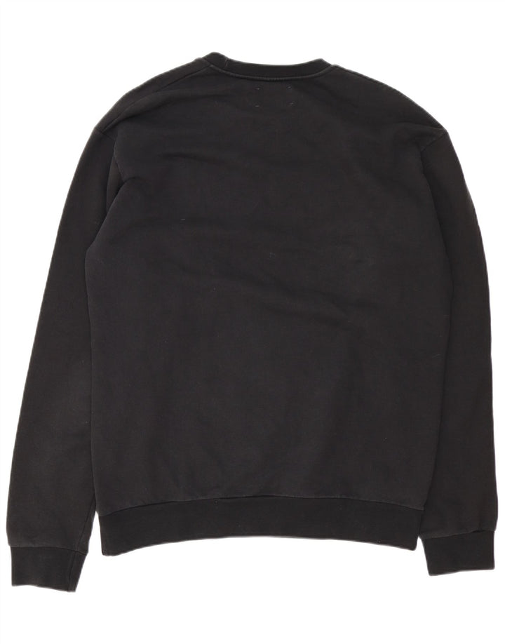 GAELLE Grafischer Herren-Sweatshirt-Pullover XL aus schwarzer Baumwolle