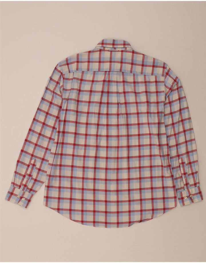 TOMMY HILFIGER Mens Shirt Medium Red Check Cotton Vintage Tommy Hilfiger and Second-Hand Tommy Hilfiger from Messina Hembry 