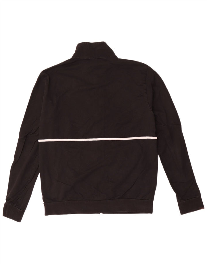 Emporio Armani Herren Grafik-Trainingsanzug-Oberteil, Jacke, Mittelschwarz, Baumwolle