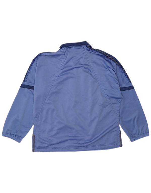 Diadora Übergroße Trainingsjacke für Damen, UK 12, mittelblau, Farbblock