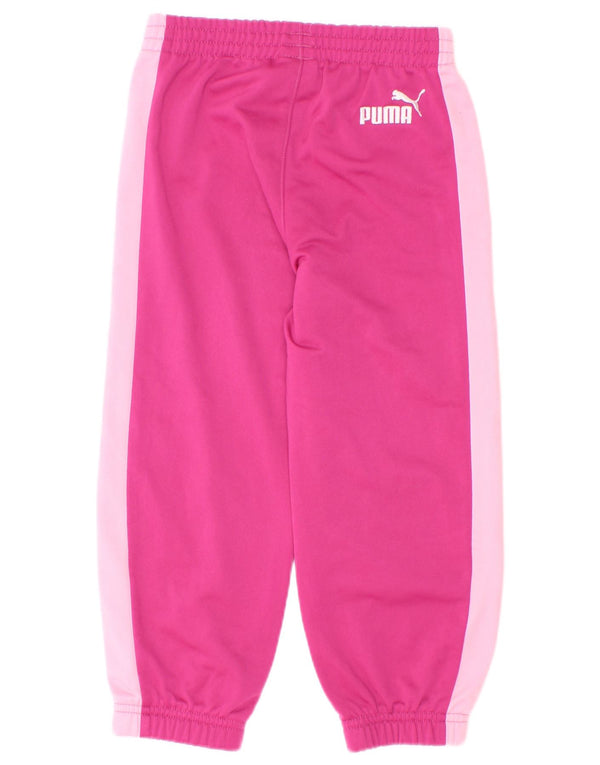 Puma Mädchen-Trainingshose mit Grafik, Jogginghose, 2–3 Jahre, Rosa, Farbblock