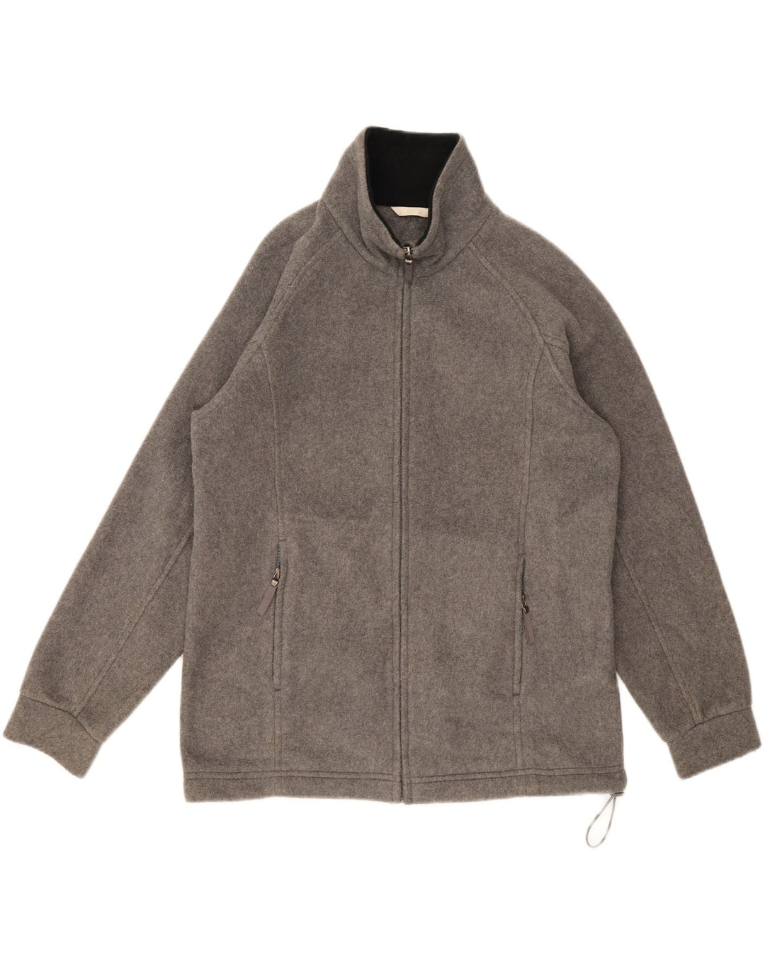 Marks & Spencer Damen-Fleecejacke in Übergröße, UK 10, Größe S, Grau, Polyester