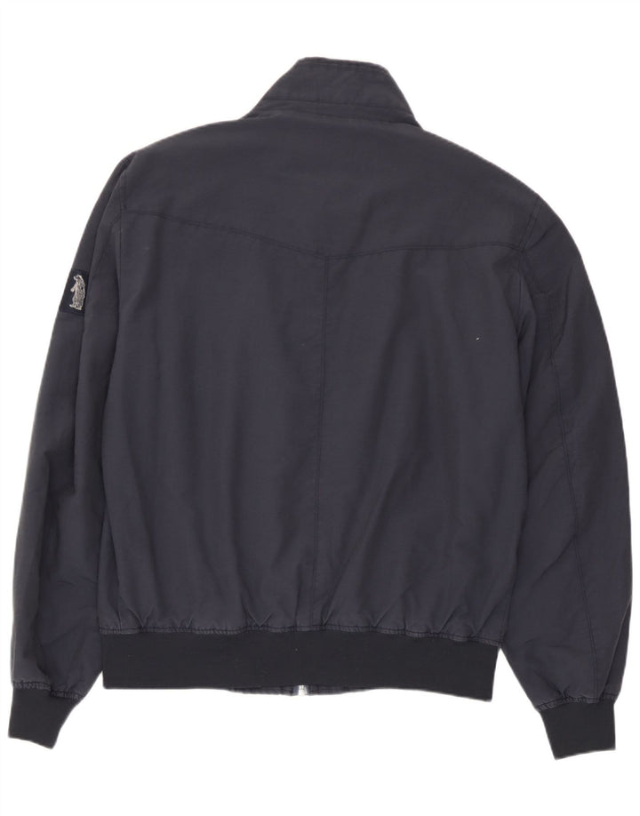 Refrigue Herren Bomberjacke UK 42 XL Marineblaues Nylon