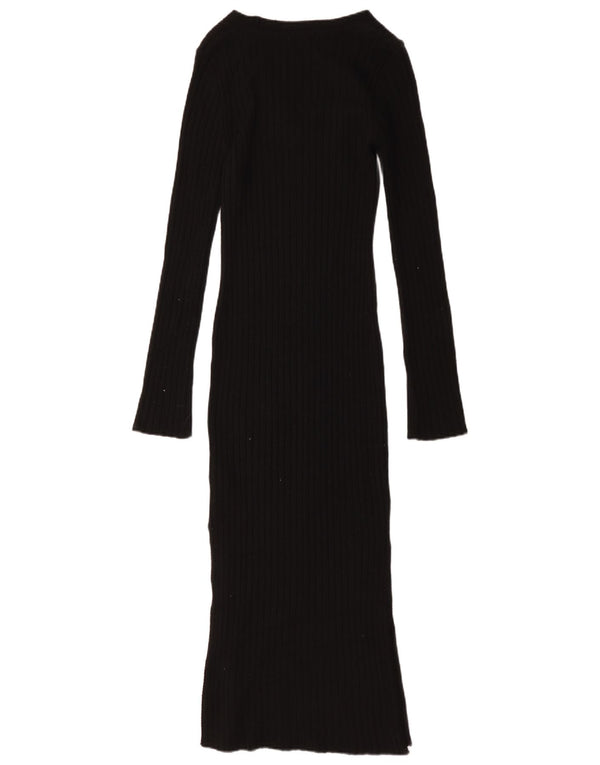 Topshop Maxi-Bodycon-Kleid für Damen, Größe S, Größe S, Schwarz, Acryl