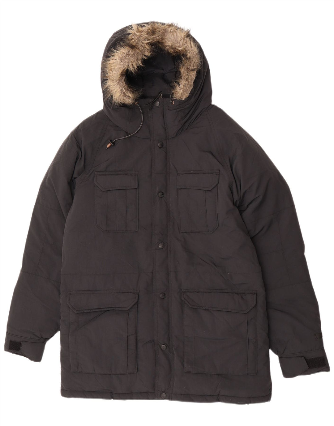 Levi's Herren-Jacke mit Kapuze, gepolstert, Größe 38, mittelschwarz, Polyamid