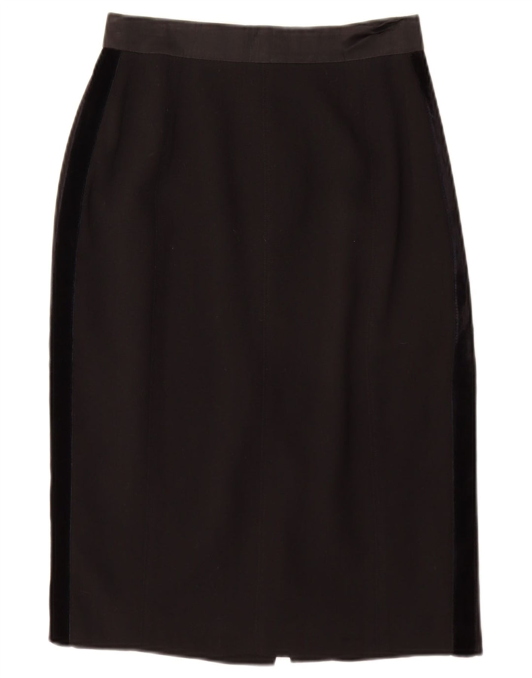 Laurel Damen Bleistiftrock EU 36 Small W26 Schwarz Schurwolle