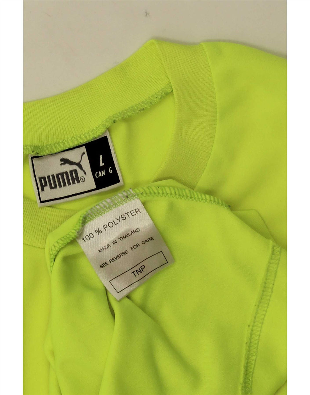 Puma Herren Grafik-T-Shirt-Oberteil, großes gelbes Farbblock-Polyester