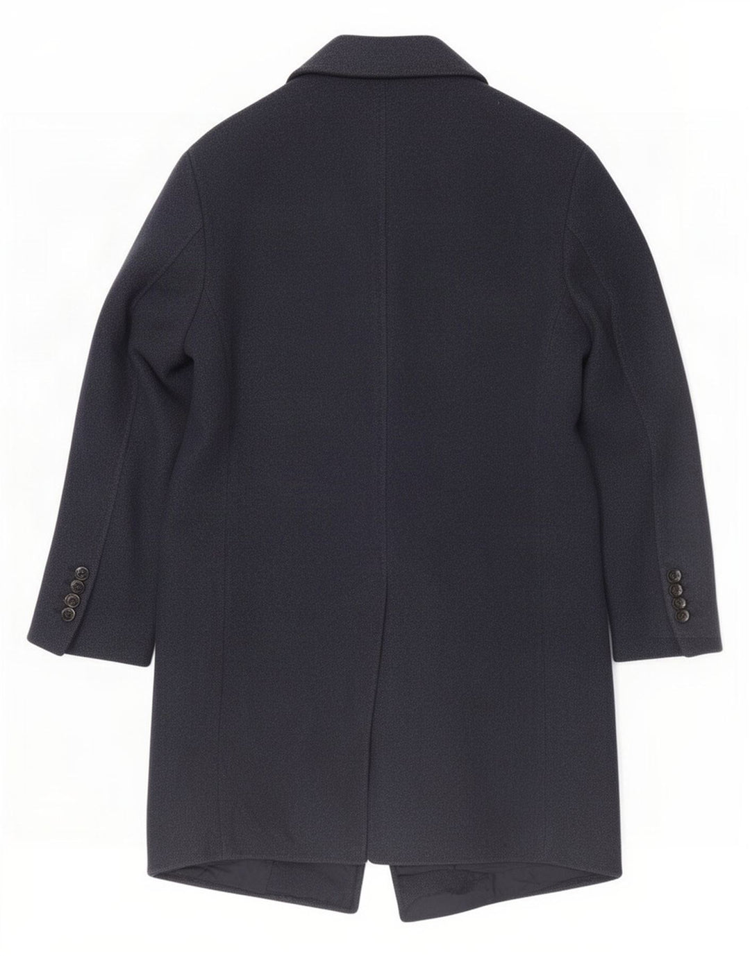 Massimo Dutti Herrenmantel UK 38 Medium Marineblau Acryl