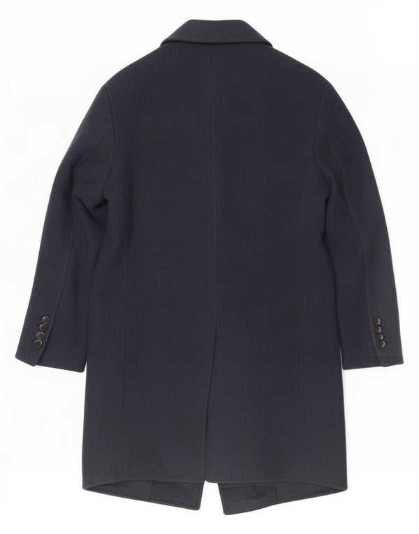 Massimo Dutti Herrenmantel UK 38 Medium Marineblau Acryl