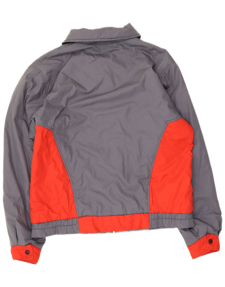 Puma Herren Bomberjacke UK 40 Large Grau Colourblock Polyester