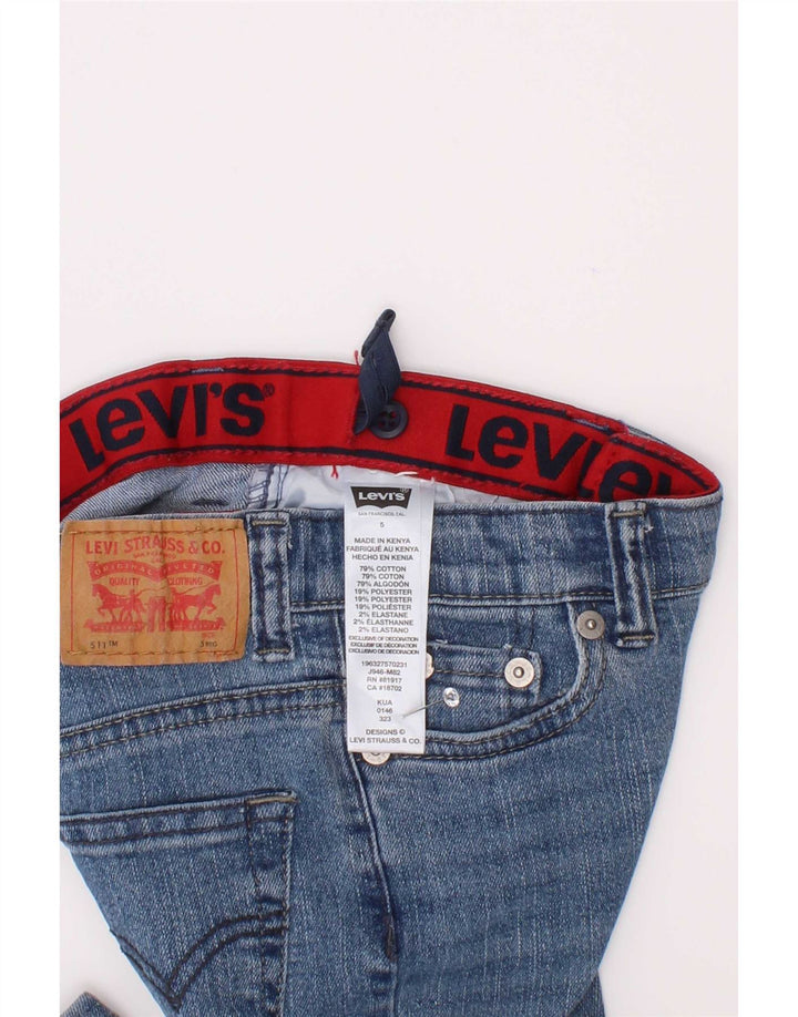 Levi's Jungen 511 Slim Jeans 4–5 Jahre W22 L18 Blaue Baumwolle