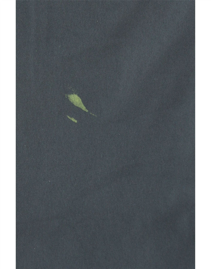 ADIDAS Herren-Trainingshose, UK 42/44, großes blaues Farbblock-Polyester