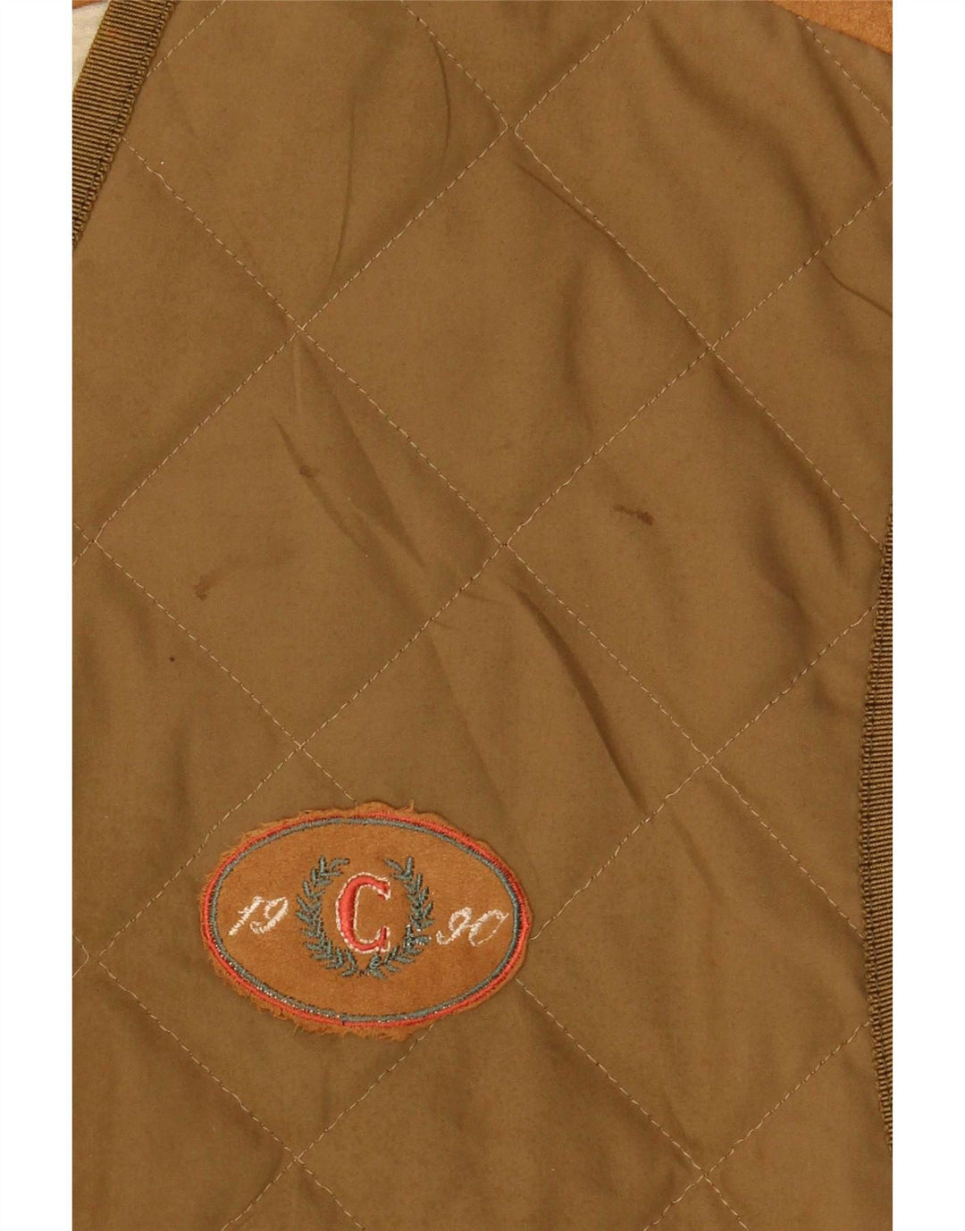 Casucci Herren Steppweste UK 36 Small Khaki Polyester
