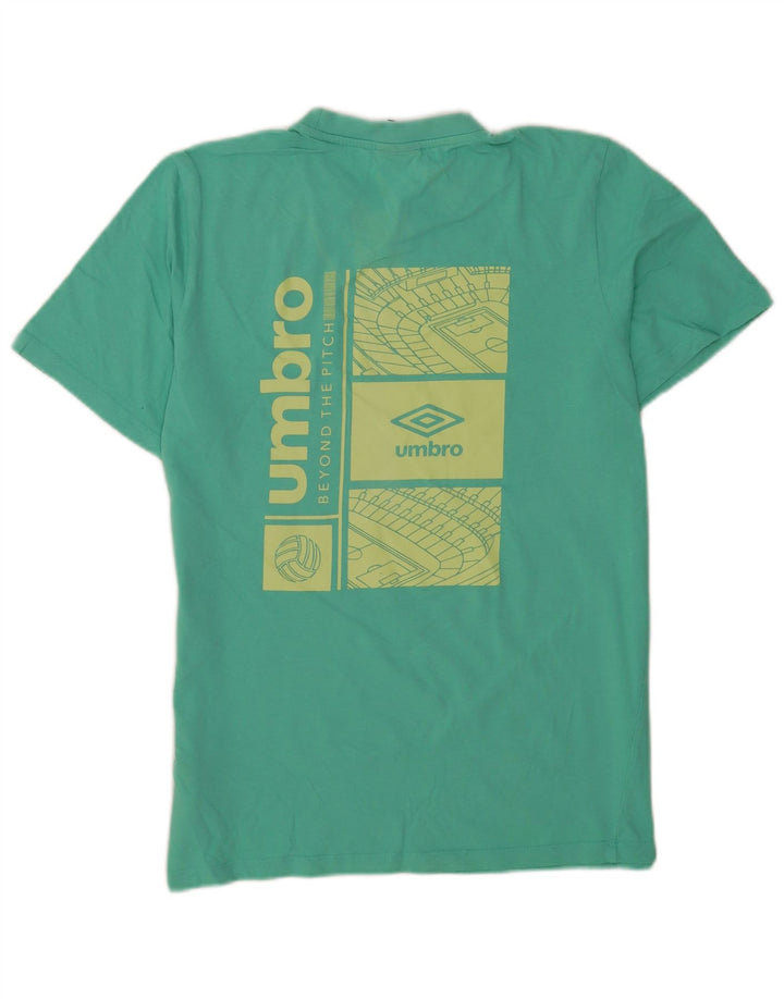 Umbro Herren-T-Shirt mit Grafik, mittelgrüne Baumwolle