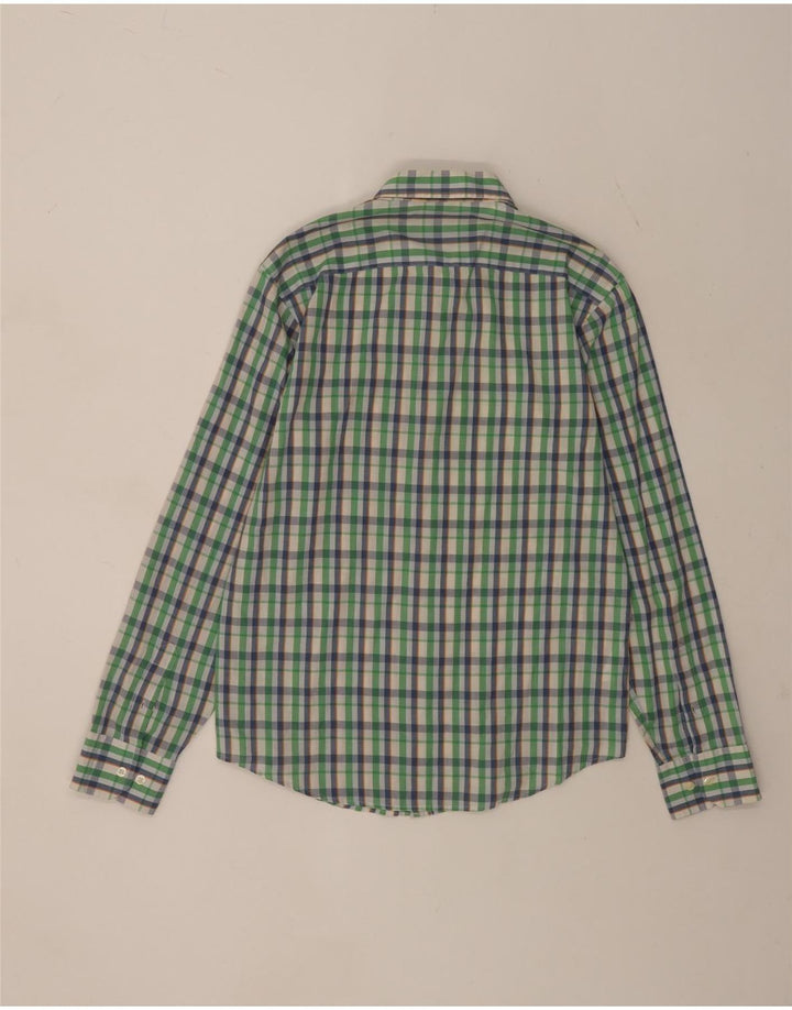 Penguin Herren Heritage Slim Fit Hemd aus mittelgrüner Karo-Baumwolle