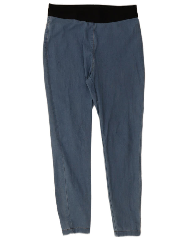Marks & Spencer Damen Jegging-Jeans UK 12 Medium W30 L26 Blauer Farbblock