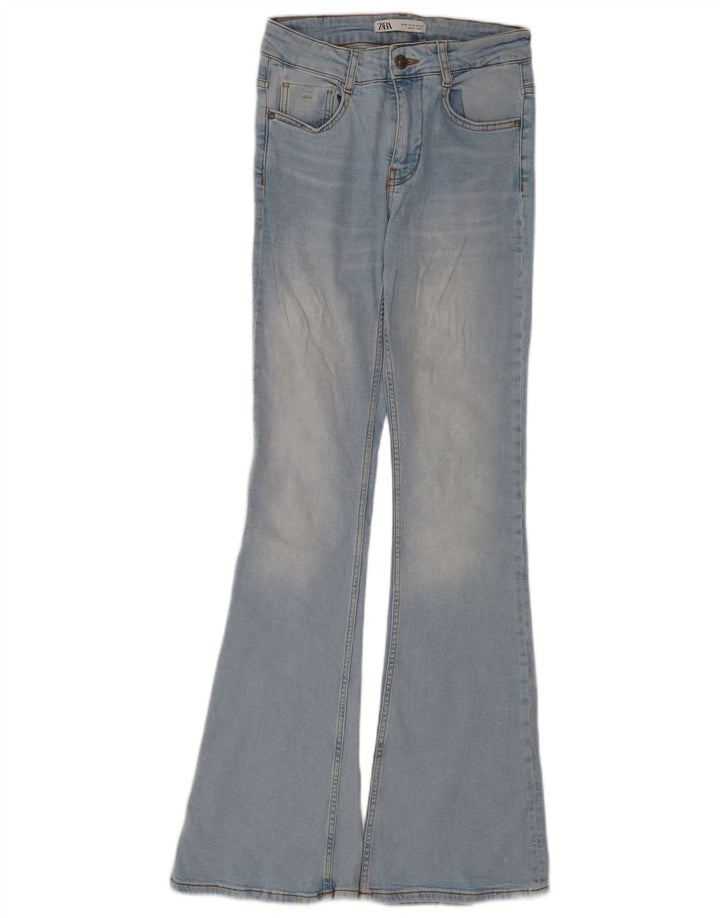 Zara Damen Schlagjeans EU 36 XS W26 L33 Blau