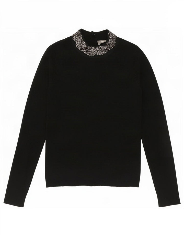 Oasis Damen Top Langarm UK 8 Small Grüne Viskose