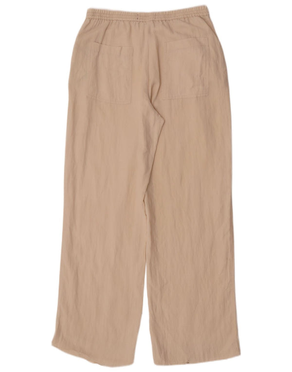 Gerade Chino-Hose für Damen von Zara, mittelgroß, W28, L32, gebrochenes Weiß aus Lyocell