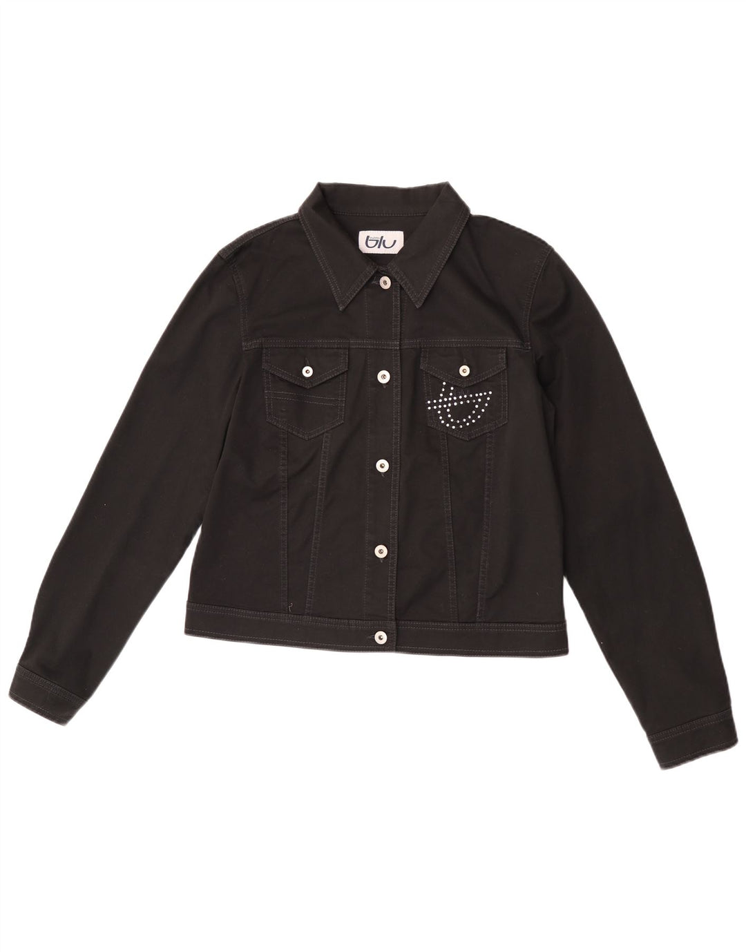 Byblos Damen Bomberjacke IT 50 XL Schwarz Baumwolle