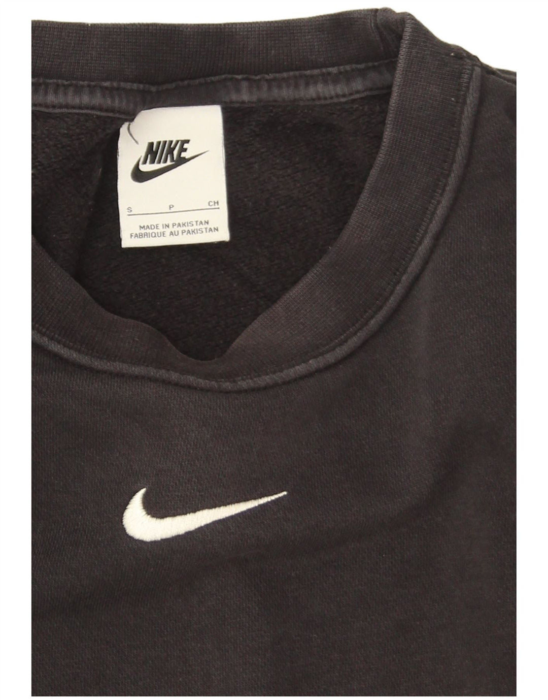 Nike Herren-Sweatshirt mit lockerer Passform, Größe S, schwarze Baumwolle