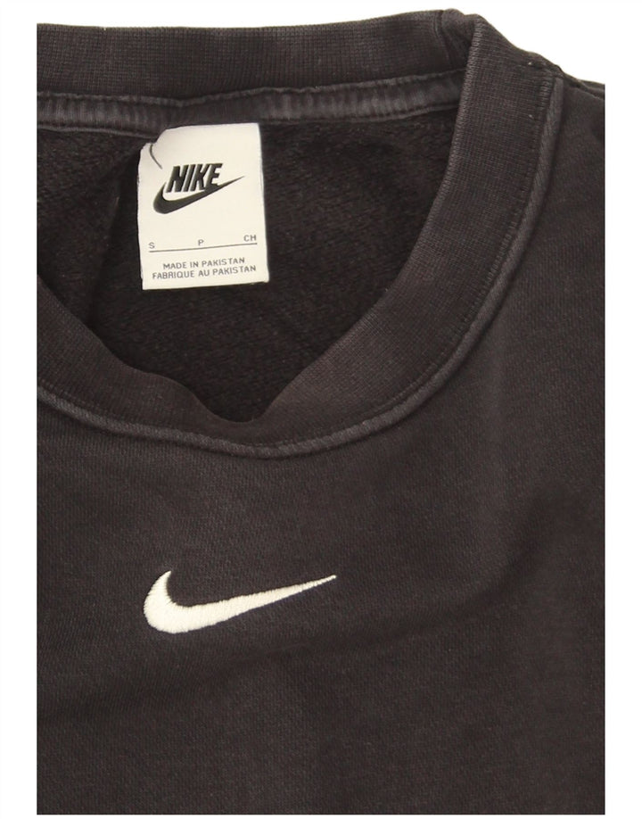 Nike Herren-Sweatshirt mit lockerer Passform, Größe S, schwarze Baumwolle