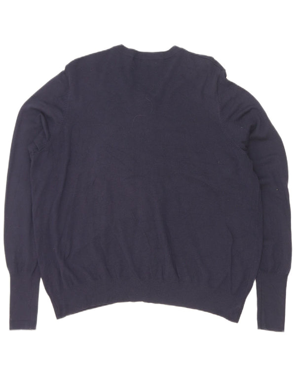 Marks & Spencer Damen Strickjacke Pullover UK 16 Large Marineblau